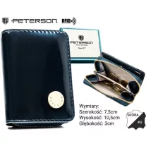   Peterson női bőr és műbőr pénztárca PTN PX33-DYS – kék