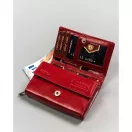 Peterson női bőr pénztárca PTN RD-02-GCL-Y – piros