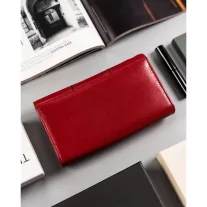 Peterson női bőr pénztárca PTN RD-07-GCL-S – piros