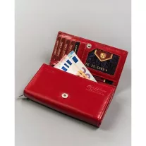 Peterson női bőr pénztárca PTN RD-07-GCL-S – piros