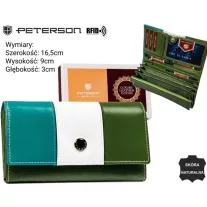Peterson női bőr pénztárca PTN RD-08-GCL-S