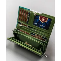 Peterson női bőr pénztárca PTN RD-12-GCL-S
