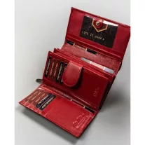Peterson női bőr pénztárca PTN RD-21-GCL-Y – piros