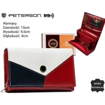 Peterson női bőr pénztárca PTN RD-22-GCL-Y