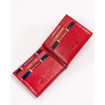 Peterson női bőr pénztárca PTN RD-250-GCL – piros