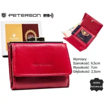 Peterson női bőr pénztárca PTN RD-25-GCL