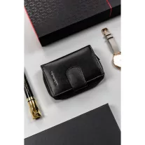 Peterson női bőr pénztárca PTN RD-41-GCL – fekete