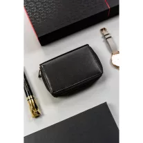 Peterson női bőr pénztárca PTN RD-41-GCL – fekete