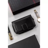 Peterson női bőr pénztárca PTN RD-48-GCL – fekete