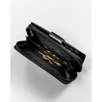 Peterson női bőr pénztárca PTN RD-48-GCL – fekete