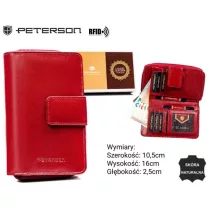 Peterson női bőr pénztárca PTN RD-48-GCL – rózsaszín