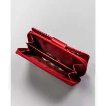 Peterson női bőr pénztárca PTN RD-48-GCL – piros