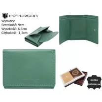 Peterson női bőr pénztárca PTN RD-SWZX-86-MCL – zöld