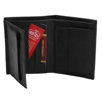 Peterson férfi bőr pénztárca PTN RM-12-LWC – fekete
