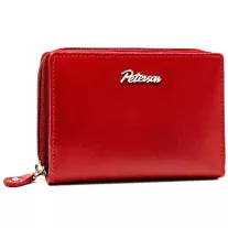   Peterson női pénztárca ajándékszett PTN SET-D-67-KCS – piros