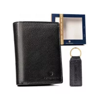   Peterson férfi pénztárca ajándékszett PTN SET-M-1542-D – fekete