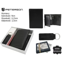   Peterson férfi pénztárca ajándékszett PTN SET-M-1542-KCS
