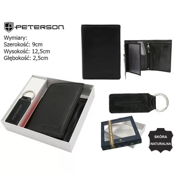 Peterson férfi pénztárca ajándékszett PTN SET-M-1542-KCS Peterson férfi pénztárca ajándékszett PTN SET-M-1542-KCS