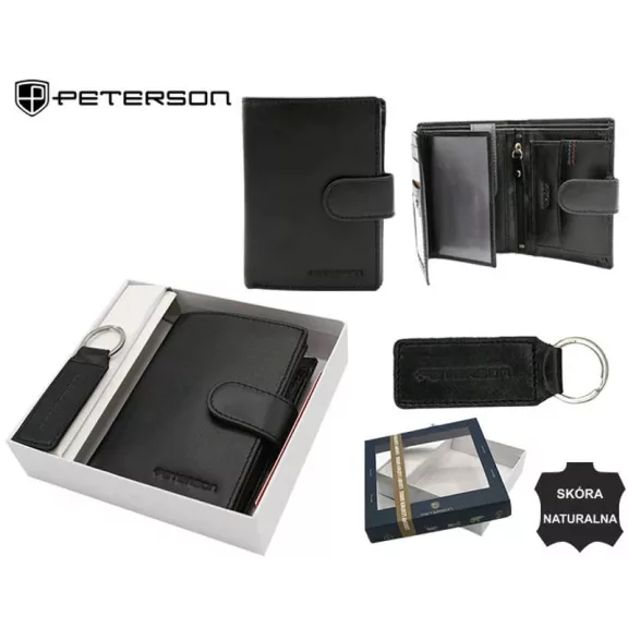 Peterson férfi pénztárca ajándékszett PTN SET-M-1549L-KCS Peterson férfi pénztárca ajándékszett PTN SET-M-1549L-KCS