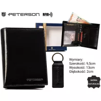Peterson férfi pénztárca ajándékszett PTN SET-M-N4-KCS