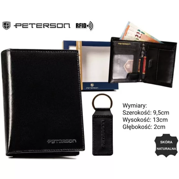 Peterson férfi pénztárca ajándékszett PTN SET-M-N4-KCS Peterson férfi pénztárca ajándékszett PTN SET-M-N4-KCS