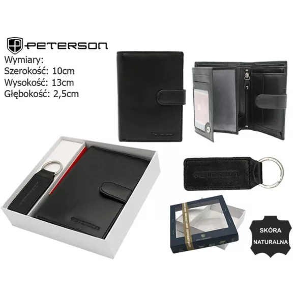 Peterson férfi pénztárca ajándékszett PTN SET-M-N4L-KCS Peterson férfi pénztárca ajándékszett PTN SET-M-N4L-KCS