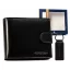 Peterson Férfi Bőr Pénztárca Szett + Kulcstartóval Set-M-N992L-Kcs-1657 Black
