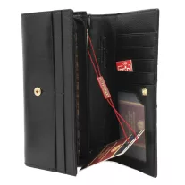 Peterson női bőr pénztárca PTN ST-409 – fekete
