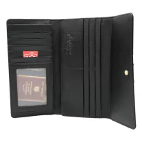 Peterson női bőr pénztárca PTN ST-415 – fekete