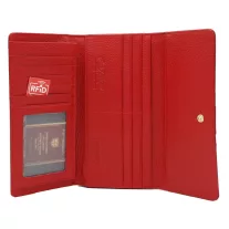 Peterson női bőr pénztárca PTN ST-415 – piros
