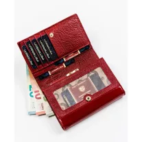 Peterson női bőr pénztárca PTN ST-445 – piros