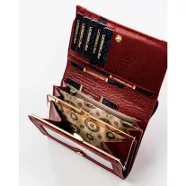 Peterson női bőr pénztárca PTN ST-445 – piros