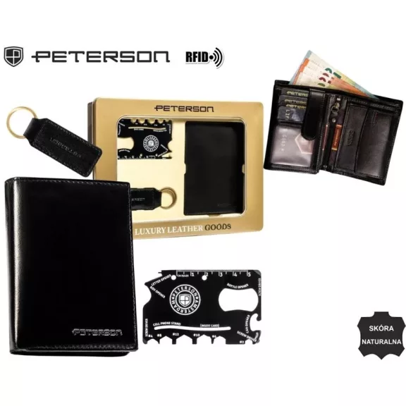 Peterson férfi pénztárca ajándékszett PTN ZMS-06 Peterson férfi pénztárca ajándékszett PTN ZMS-06