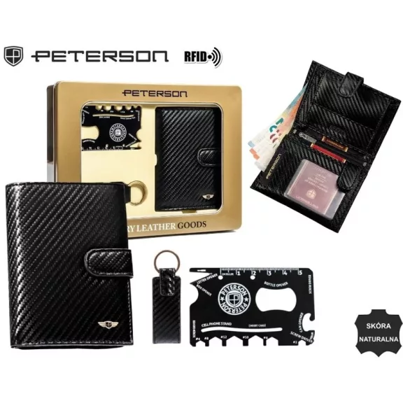 Peterson férfi pénztárca ajándékszett PTN ZMS-07 Peterson férfi pénztárca ajándékszett PTN ZMS-07