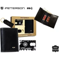 Peterson férfi pénztárca ajándékszett PTN ZMS-08