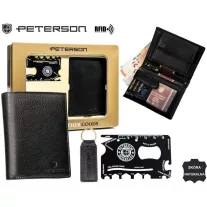 Peterson férfi pénztárca ajándékszett PTN ZMS-11