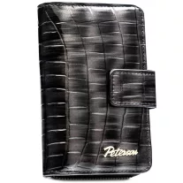 Peterson női műbőr pénztárca PTN-POR-02-CB – szürke