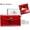 Peterson női műbőr pénztárca PTN-POR-03-RS – piros