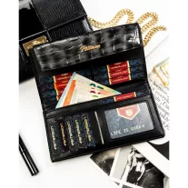 Peterson női műbőr pénztárca PTN-POR-04-CB – szürke