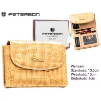 Peterson női műbőr pénztárca PTN-POR-05-CB – bézs
