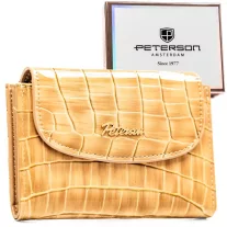 Peterson női műbőr pénztárca PTN-POR-05-CB – bézs
