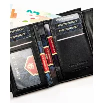 Peterson női műbőr pénztárca PTN-POR-05-CB – szürke
