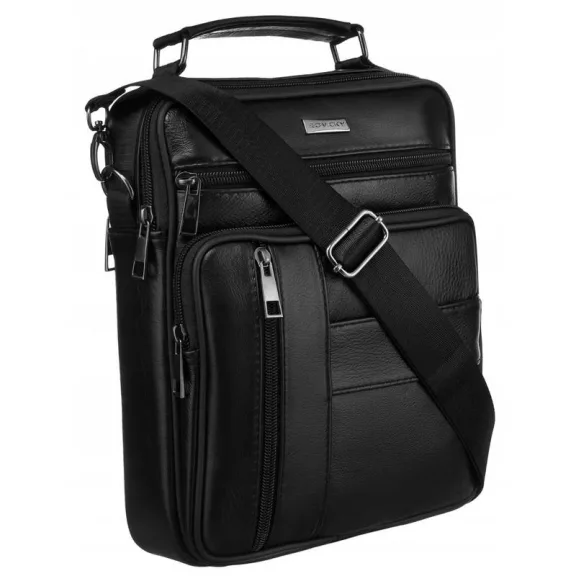 Rovicky Férfi Bőr Oldaltáska R-13205-L-3884 Black - Fekete Rovicky Férfi Bőr Oldaltáska R-13205-L-3884 Black - Fekete
