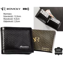 Rovicky férfi bőr pénztárca R-24-06-CF
