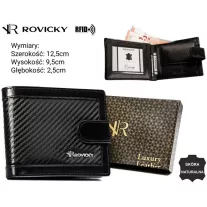 Rovicky férfi bőr pénztárca R-24-06L-CF