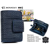 Rovicky női bőr pénztárca R-613-DDW – kék