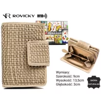 Rovicky női bőr pénztárca R-613-DDW – bézs