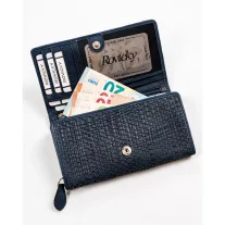 Rovicky női bőr pénztárca R-614-DDW – kék
