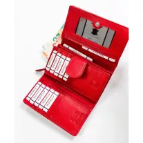 Rovicky női bőr pénztárca R-615-DDW – piros