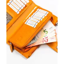 Rovicky női bőr pénztárca R-861-DDW – sárga